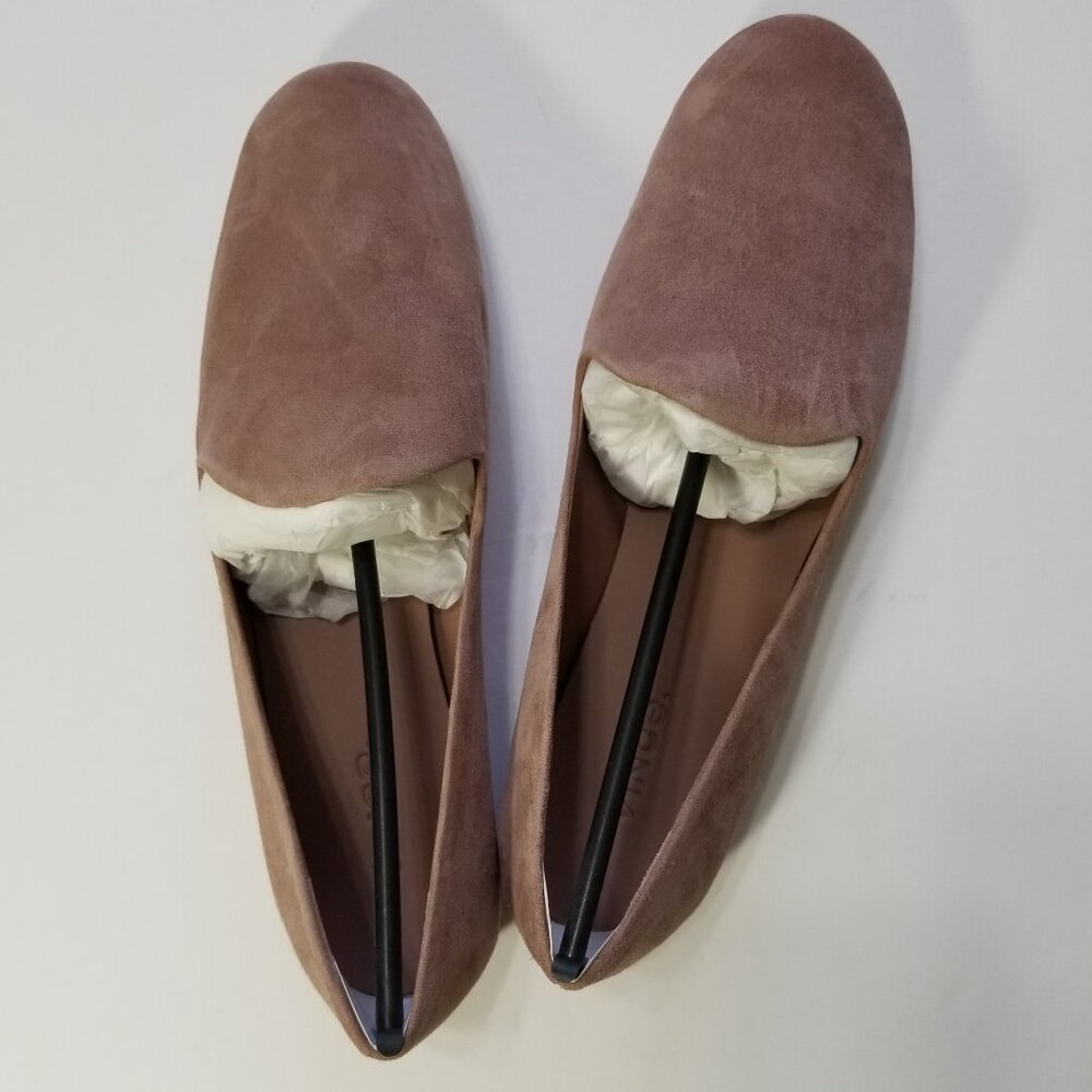 NIB‎ VINCE Women's Milo Suede Leather Flat Loafers in Hydrangea - Picture 9 of 15